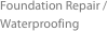 Foundation Repair / Waterproofing